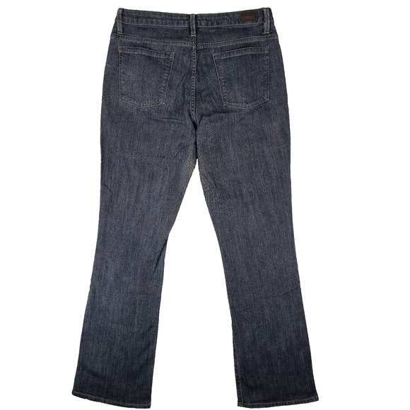 Riders Boot Cut Denim Jeans Womens 12 Long Blue Mid Rise Dark Wash - Picture 2 of 9